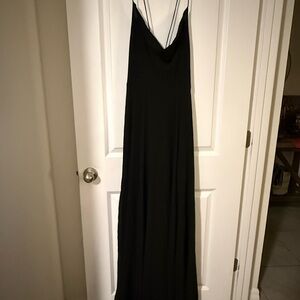Lulu's Classic Black Maxi Dress